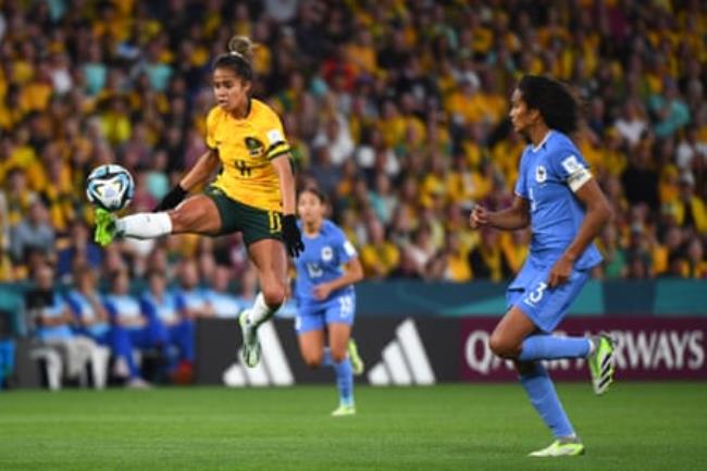 Fowler brings the ball under her spell against France.