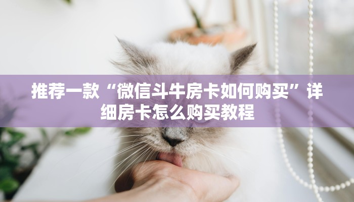 推荐一款“微信斗牛房卡如何购买”详细房卡怎么购买教程