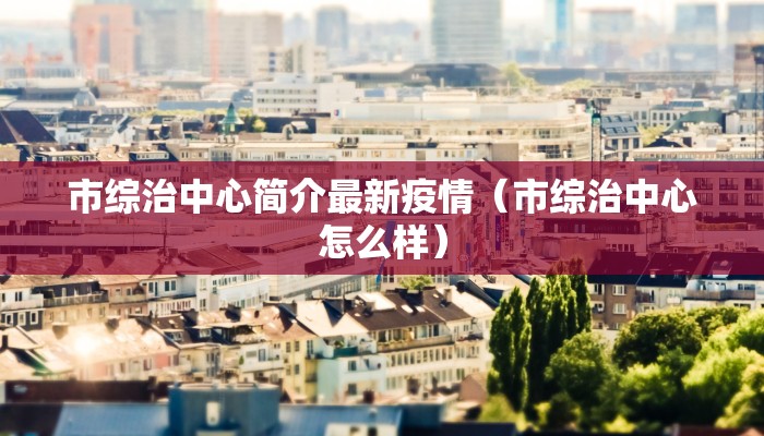 市综治中心简介最新疫情（市综治中心怎么样）